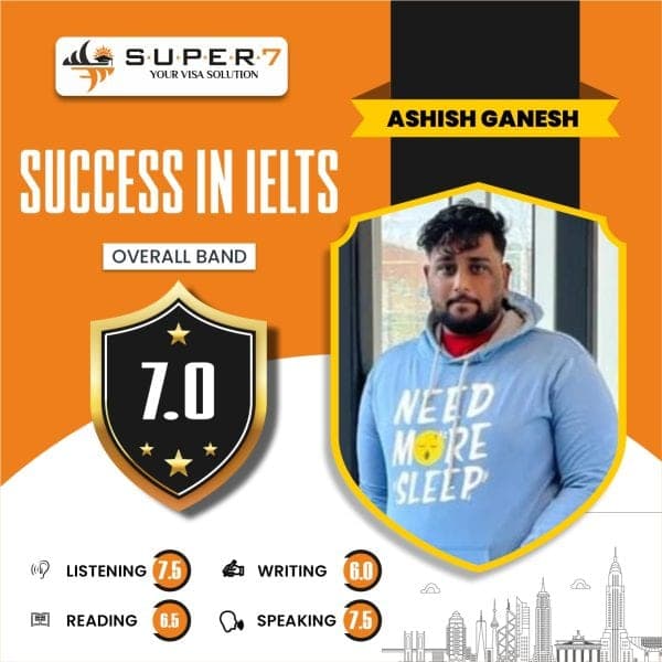 Ashish Ganesan IELTS result