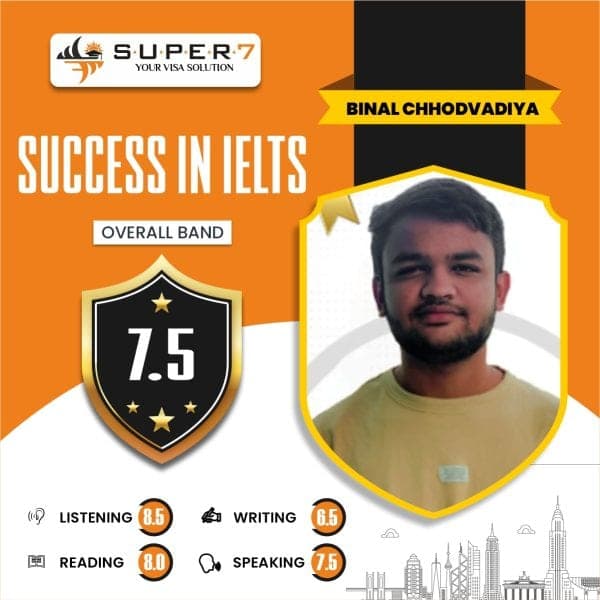 Binal Chhodvadiya IELTS result