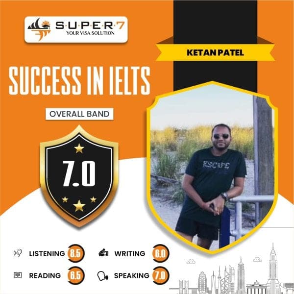 Ketan Patel IELTS result