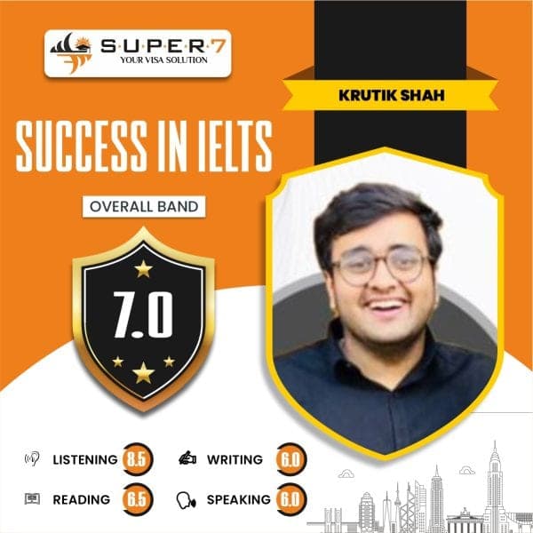 Krutik Shah IELTS result